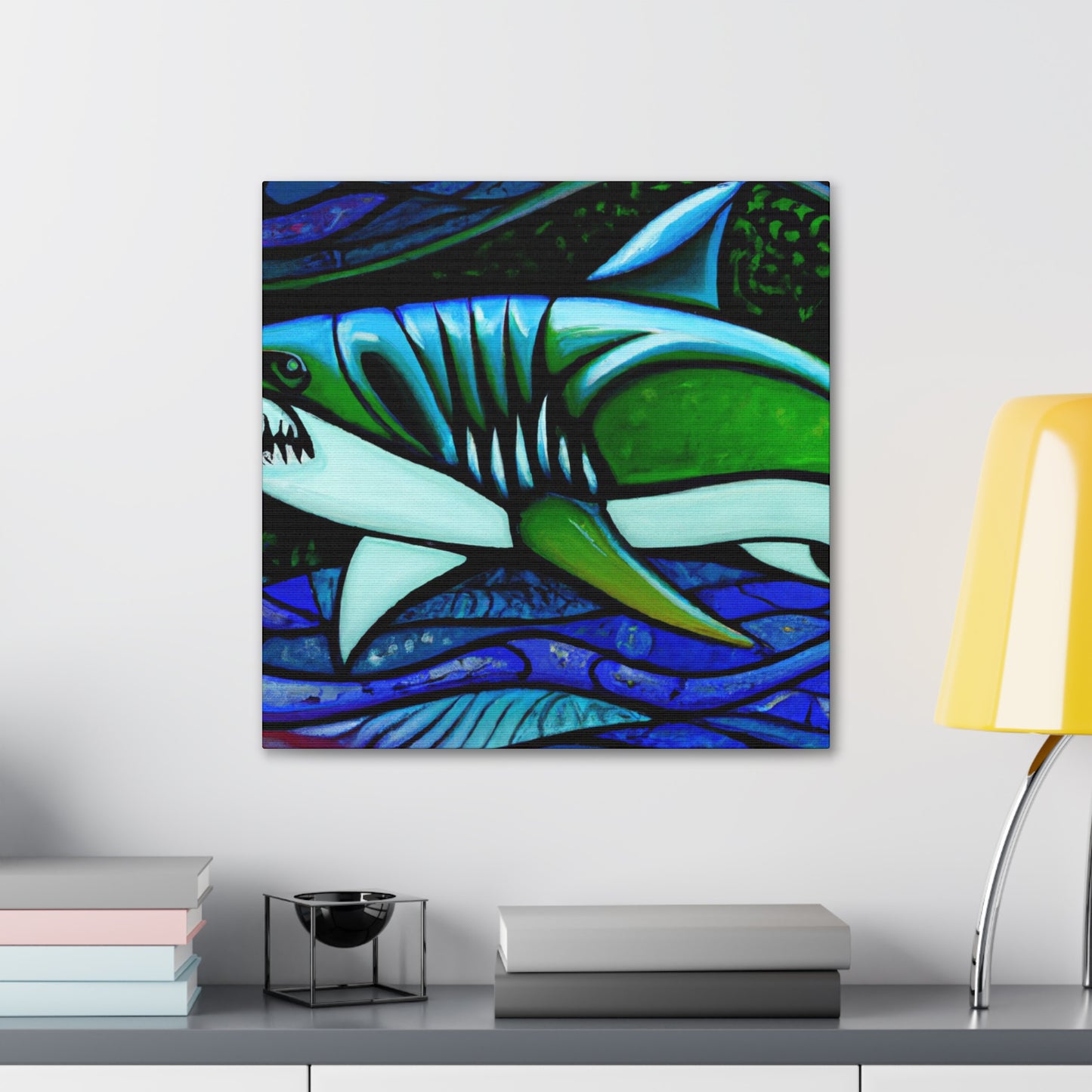 "Fearsome Shark Majesty" - Canvas