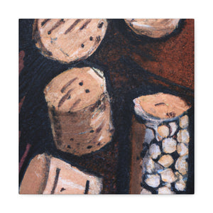 "Corks Fly in Wine" - Canvas