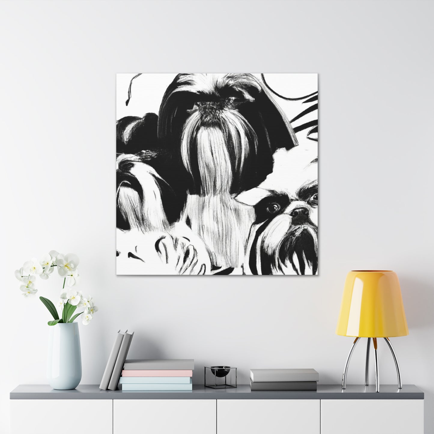 Dreaming Shih Tzu Puppy - Canvas