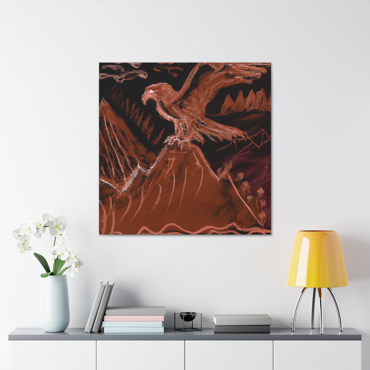 "Golden Eagle Triumphant" - Canvas