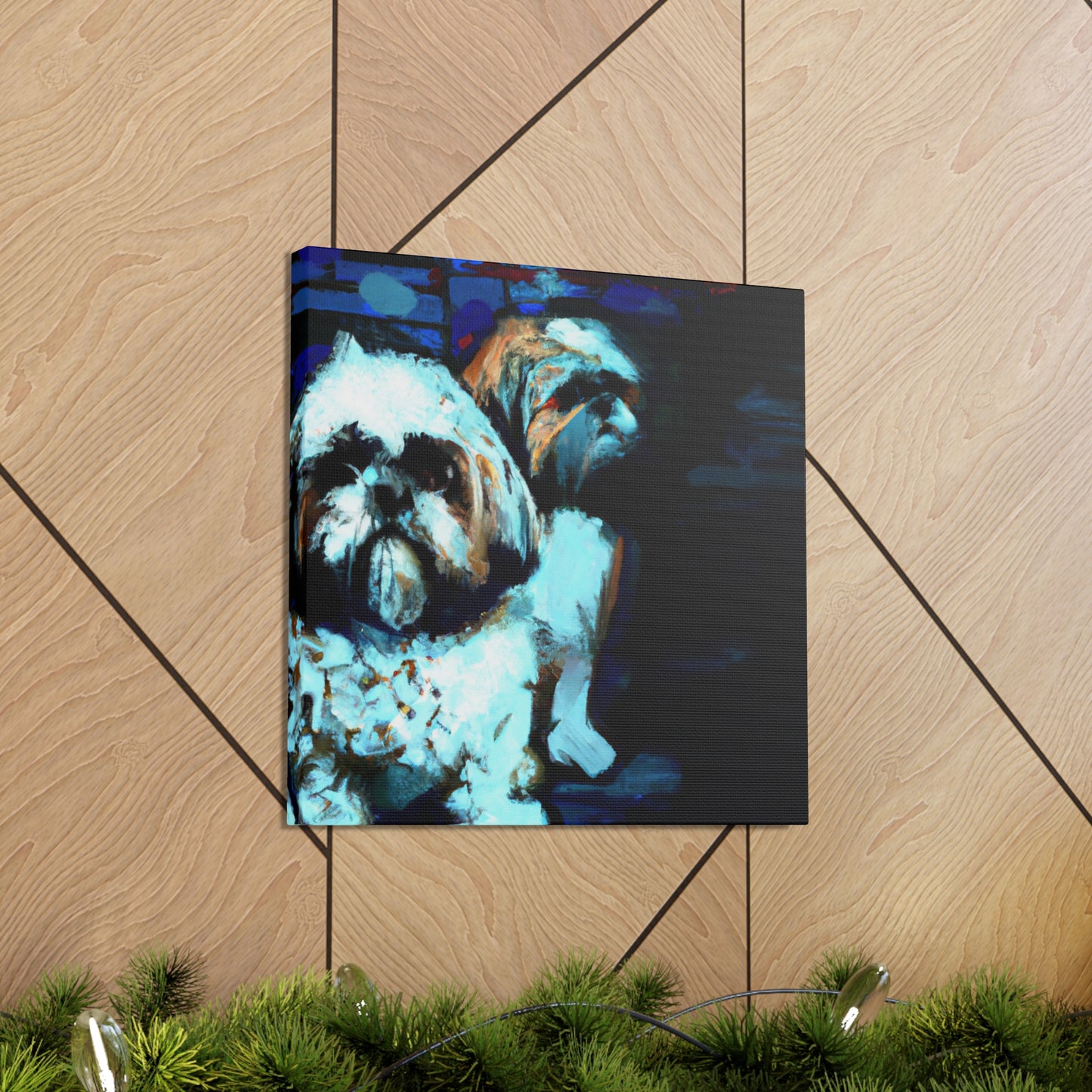 "Shih Tzu's Delightful Dance" - Canvas