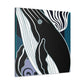 "Humpback Whale Deco Bliss" - Canvas