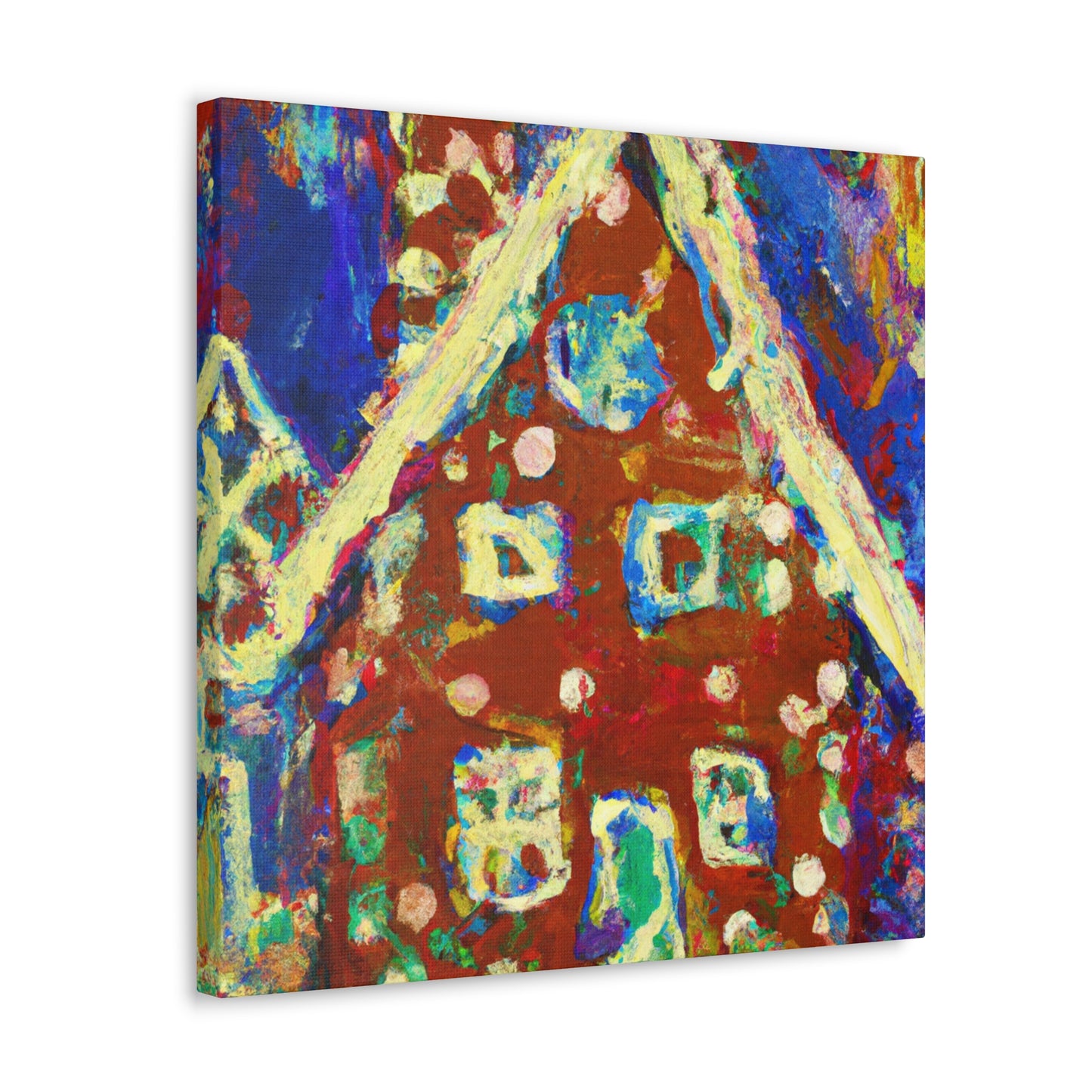 Gingerbread House Delight - Canvas