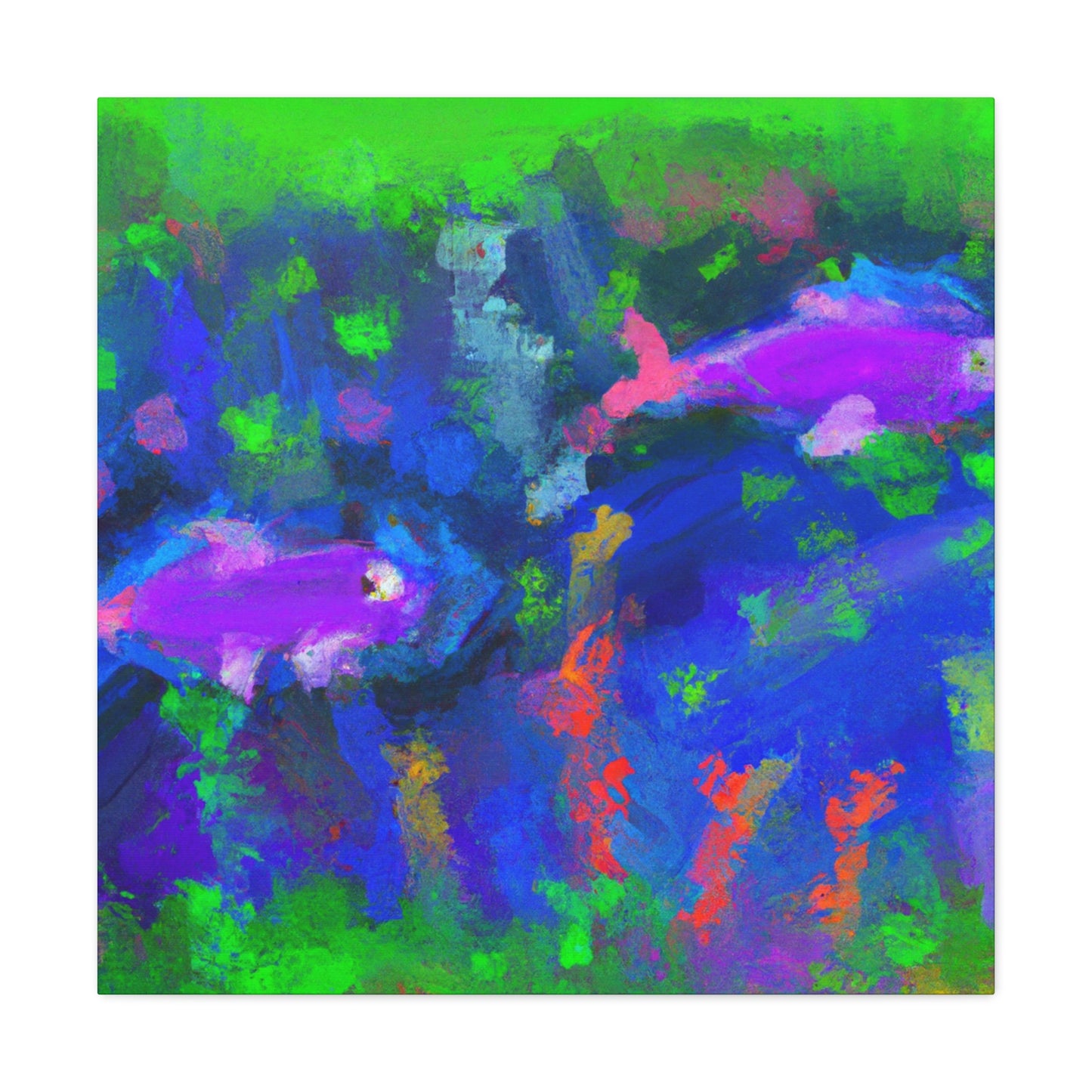 "Neon Tetras Expeditionary". - Canvas