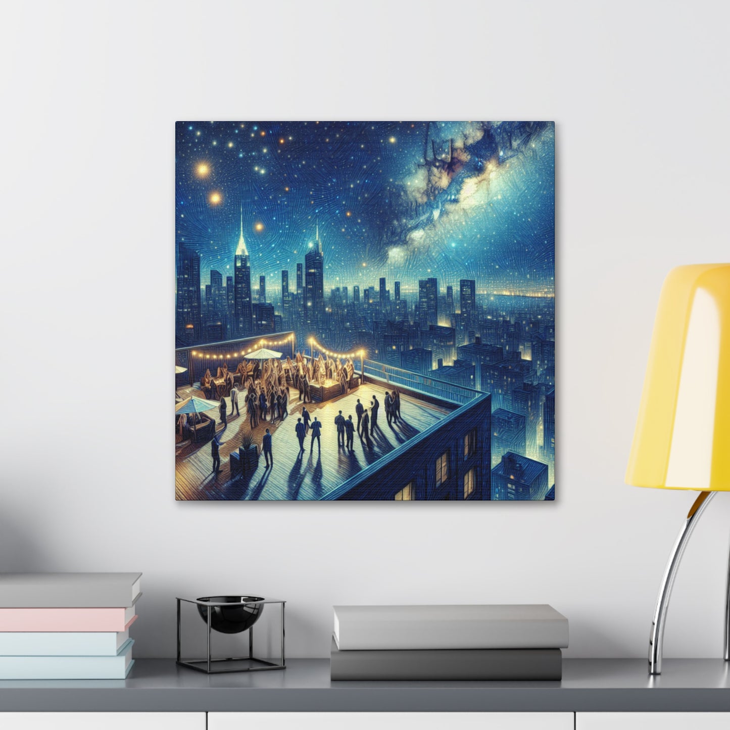 Majestic Rooftop Revelry - Canvas