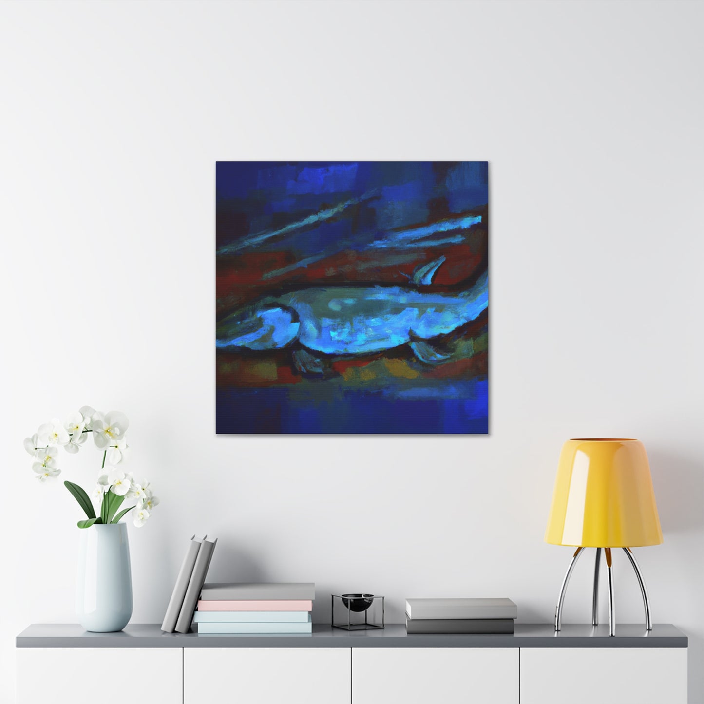 Pike Fish Expressionism - Canvas