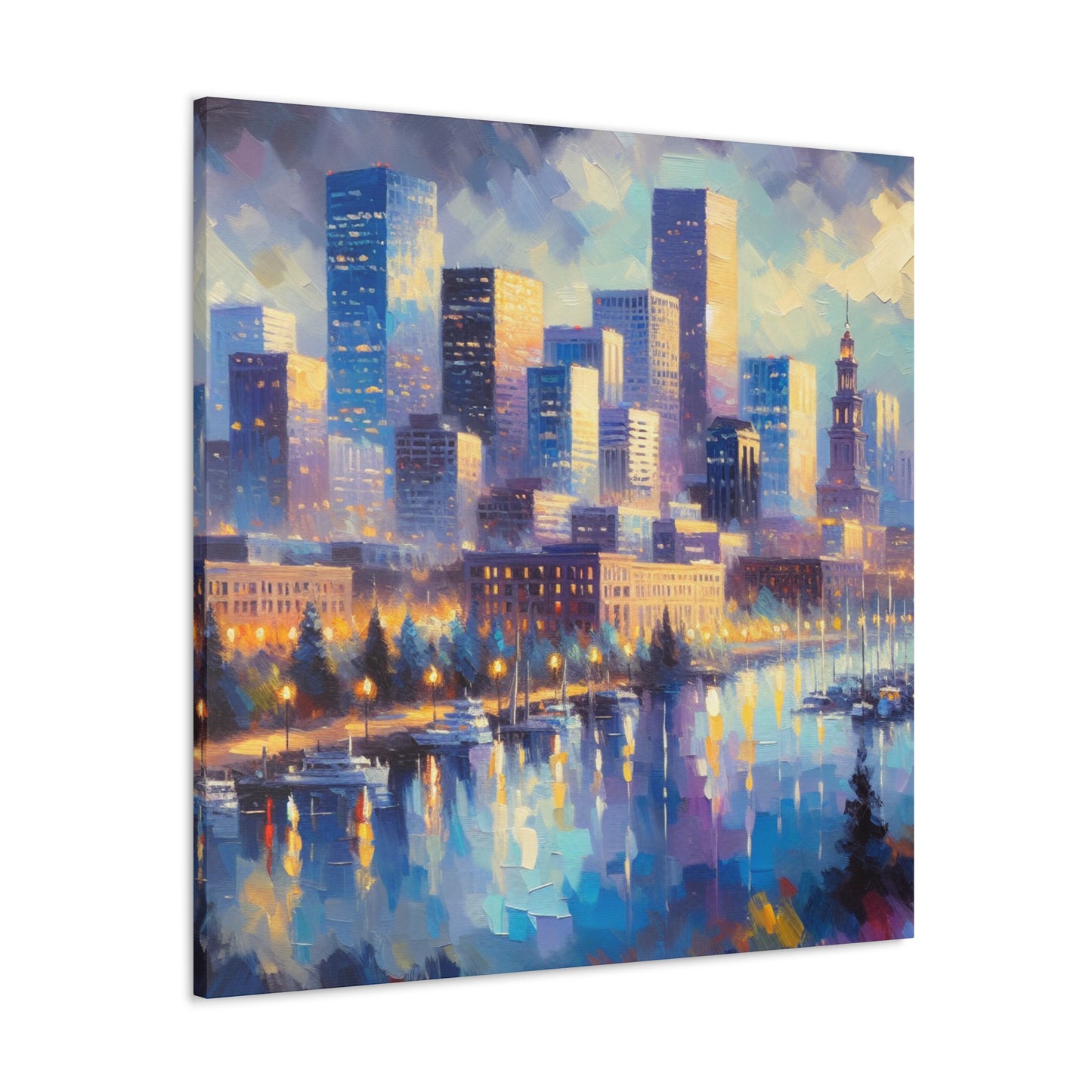 "Colorado's Vibrant Urban Colors" - Canvas