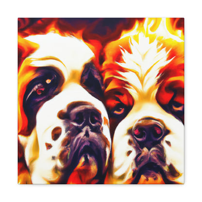 "Saint Bernard's Divine Slumber" - Canvas