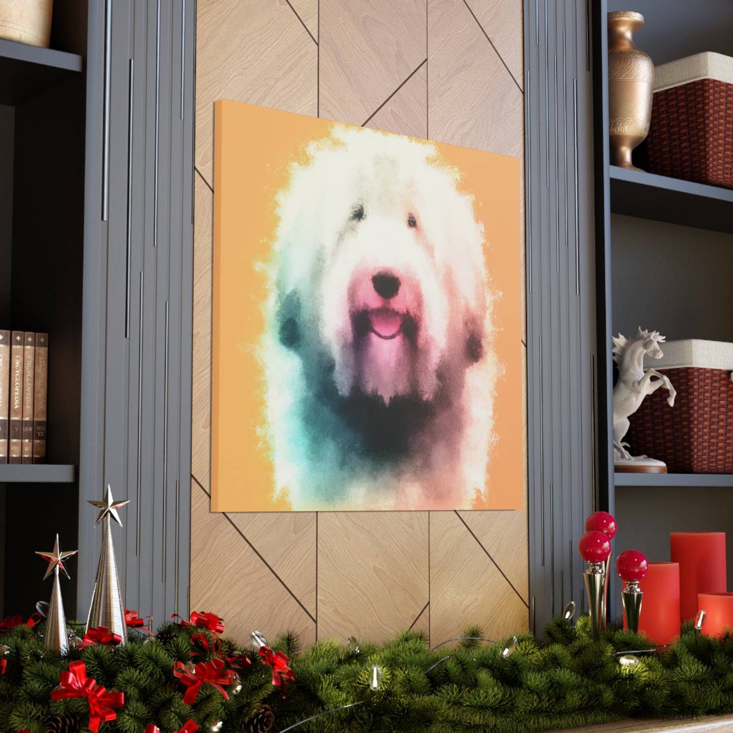 Old English Sheepdog Joy - Canvas