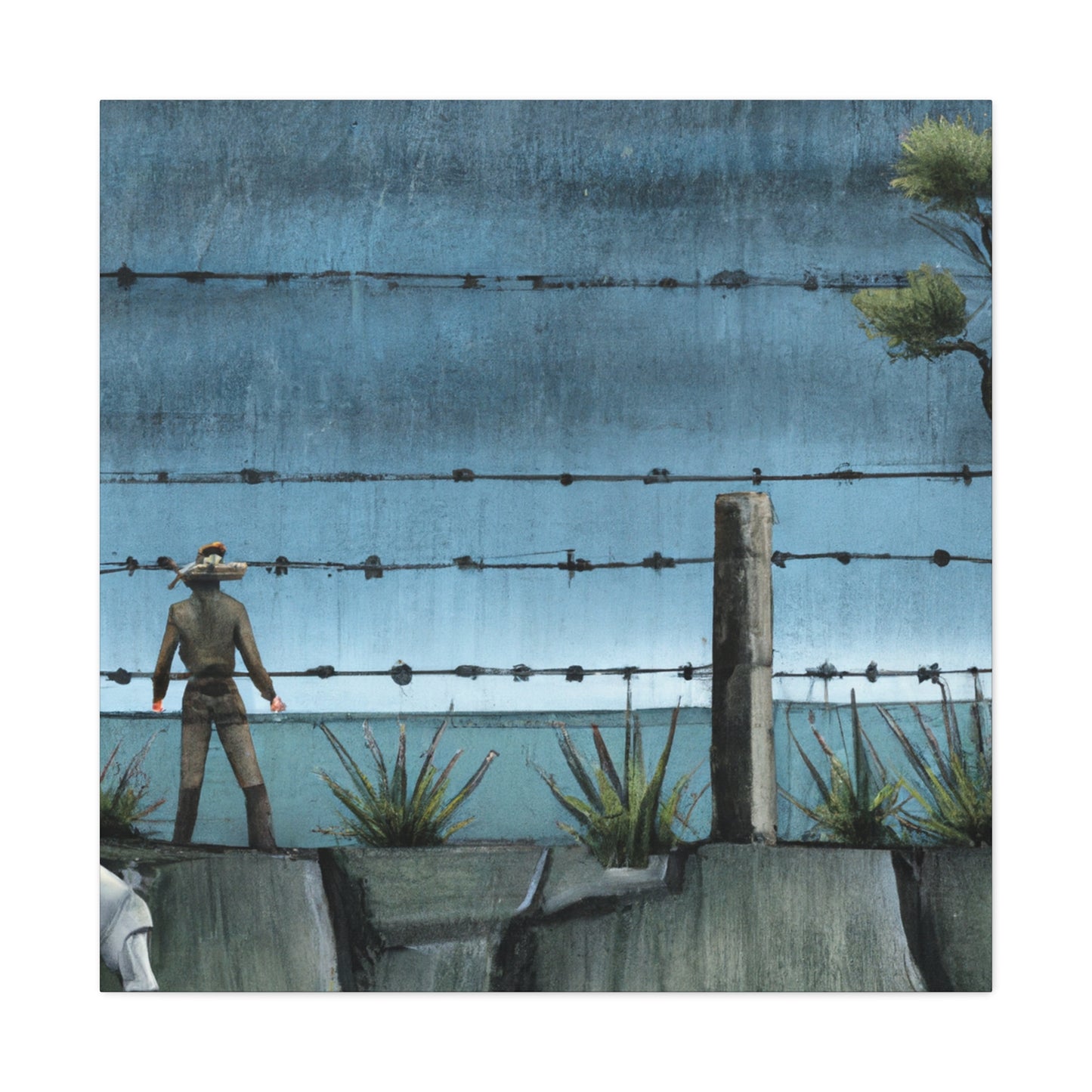 Barbed Wire Majesty. - Canvas