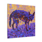 Coyote Among Hyacinths - Canvas