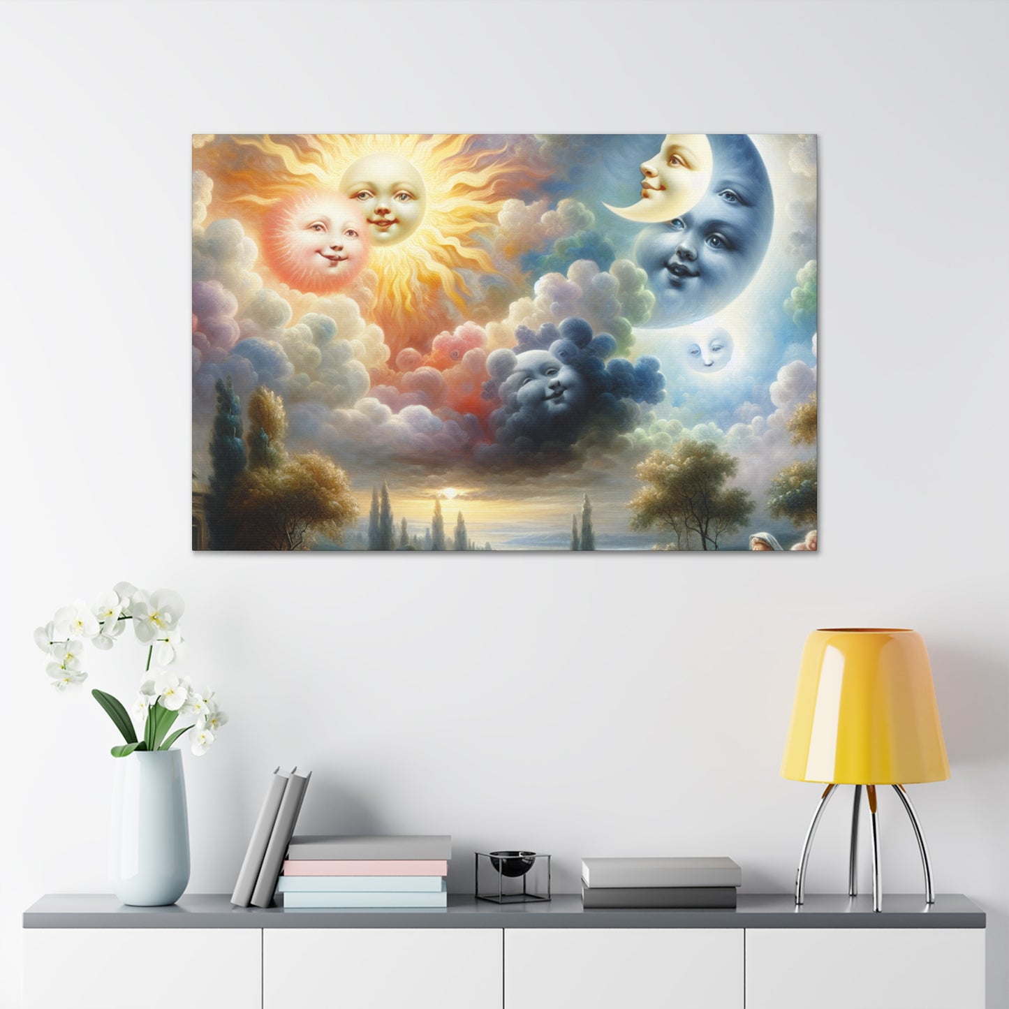 Gleaming Celestial Grins - Canvas