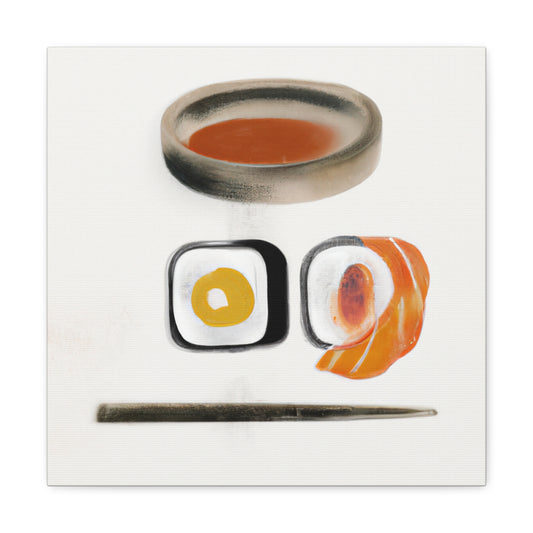 "Sushi Symphony Minimalism" - Canvas