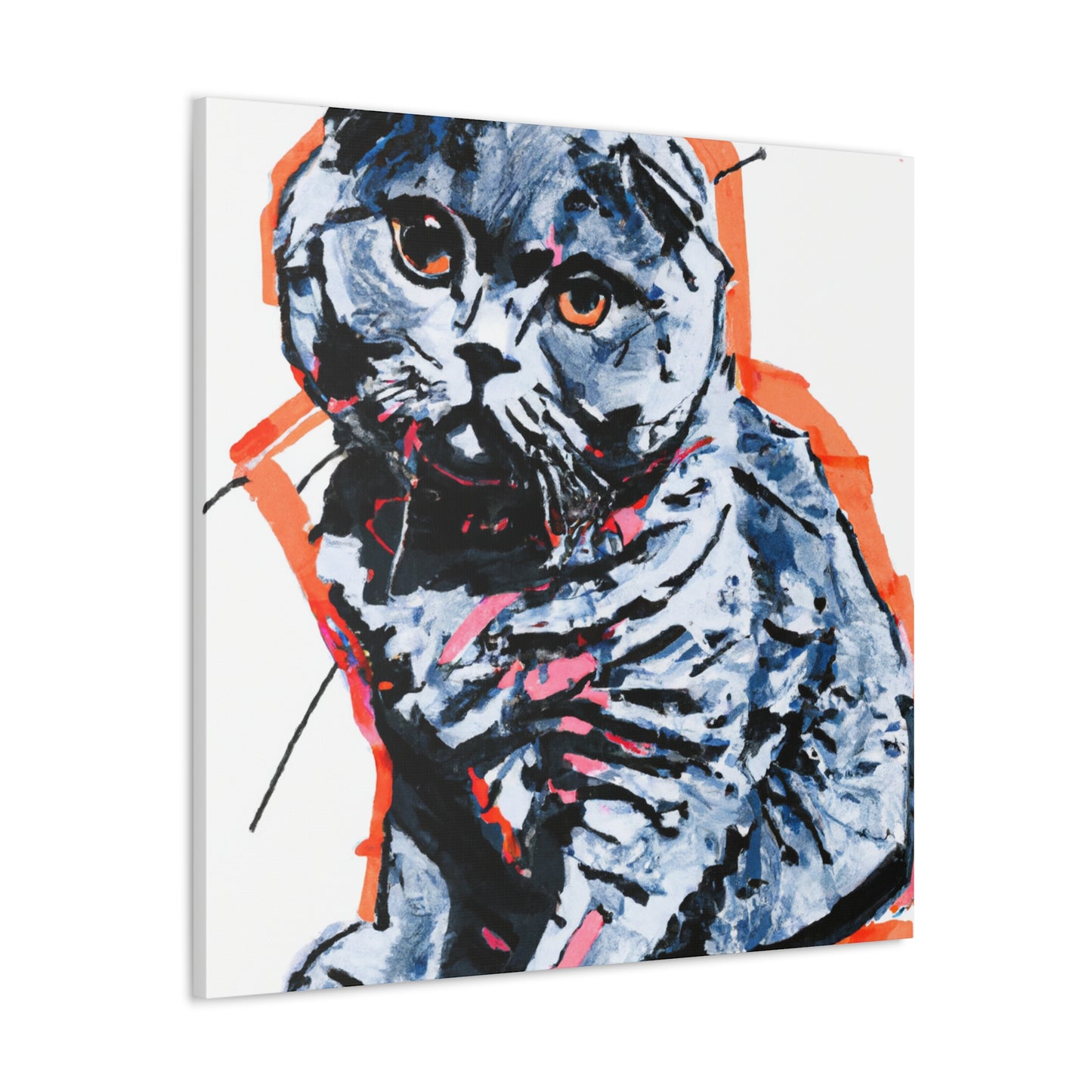 Scottish Fold Delight - Canvas