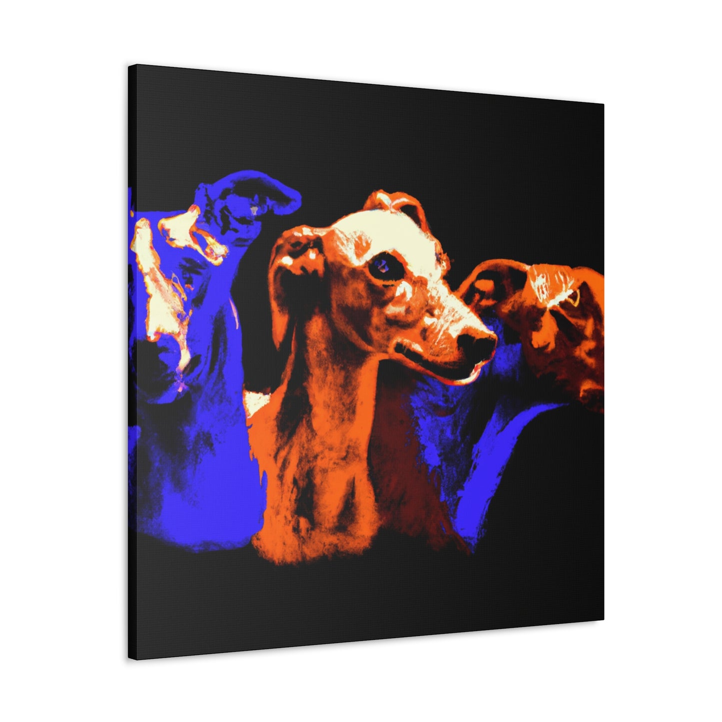 Grayhound Joyful Race - Canvas