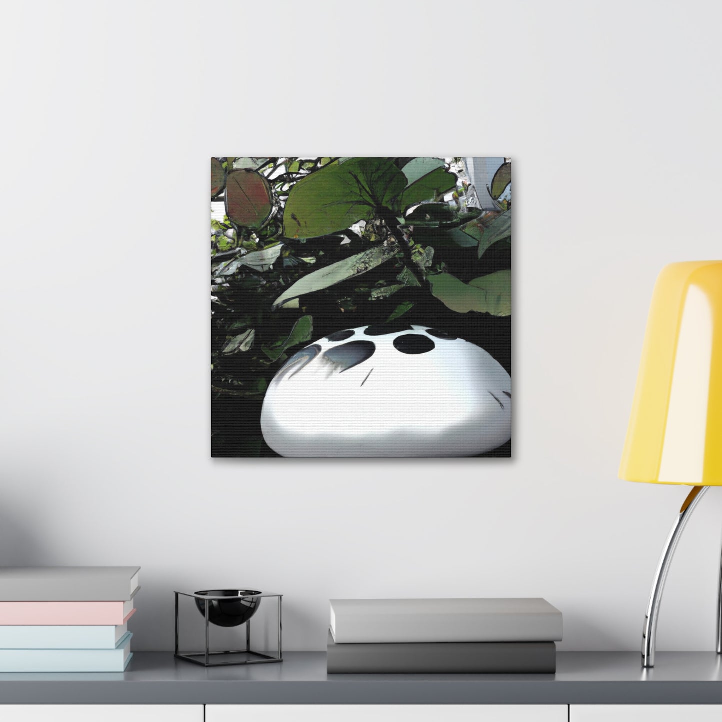 Mushroom White Dreaming - Canvas