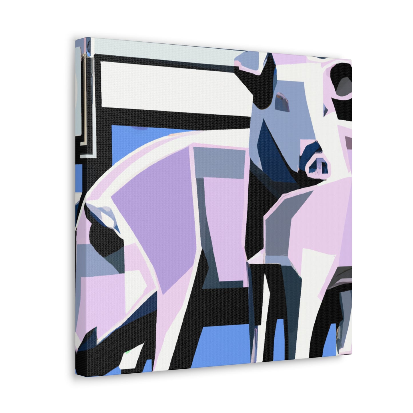 Pig in Art Deco - Canvas