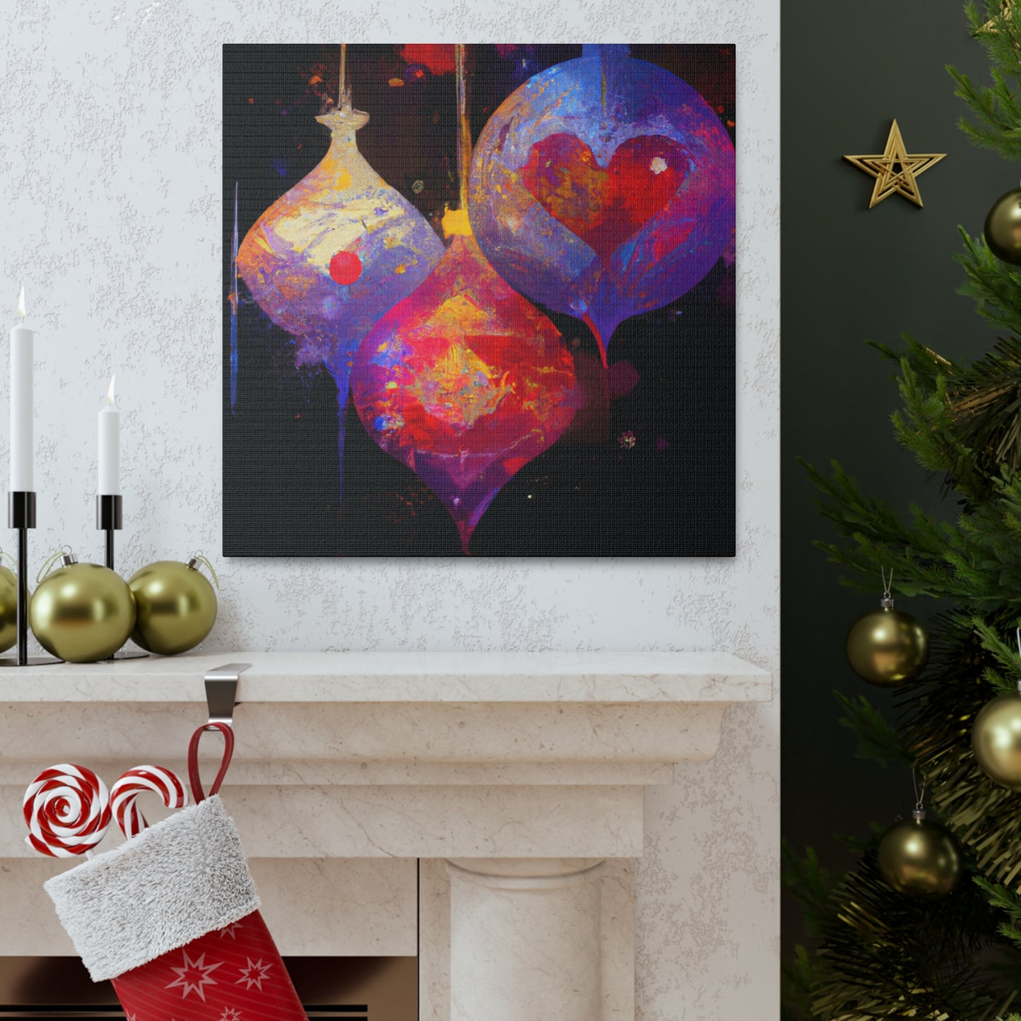 Merry Christmas Sparkle - Canvas