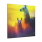 Pensive Llama Dreamscape - Canvas