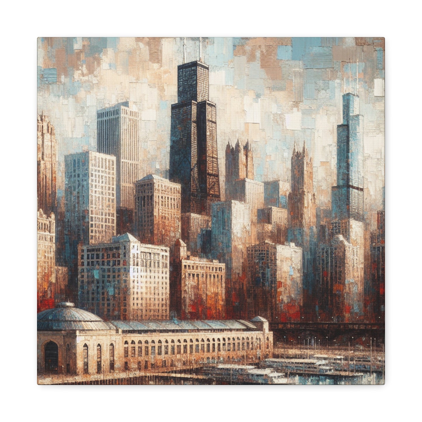 "Urban Symphony Unveiled" - Canvas