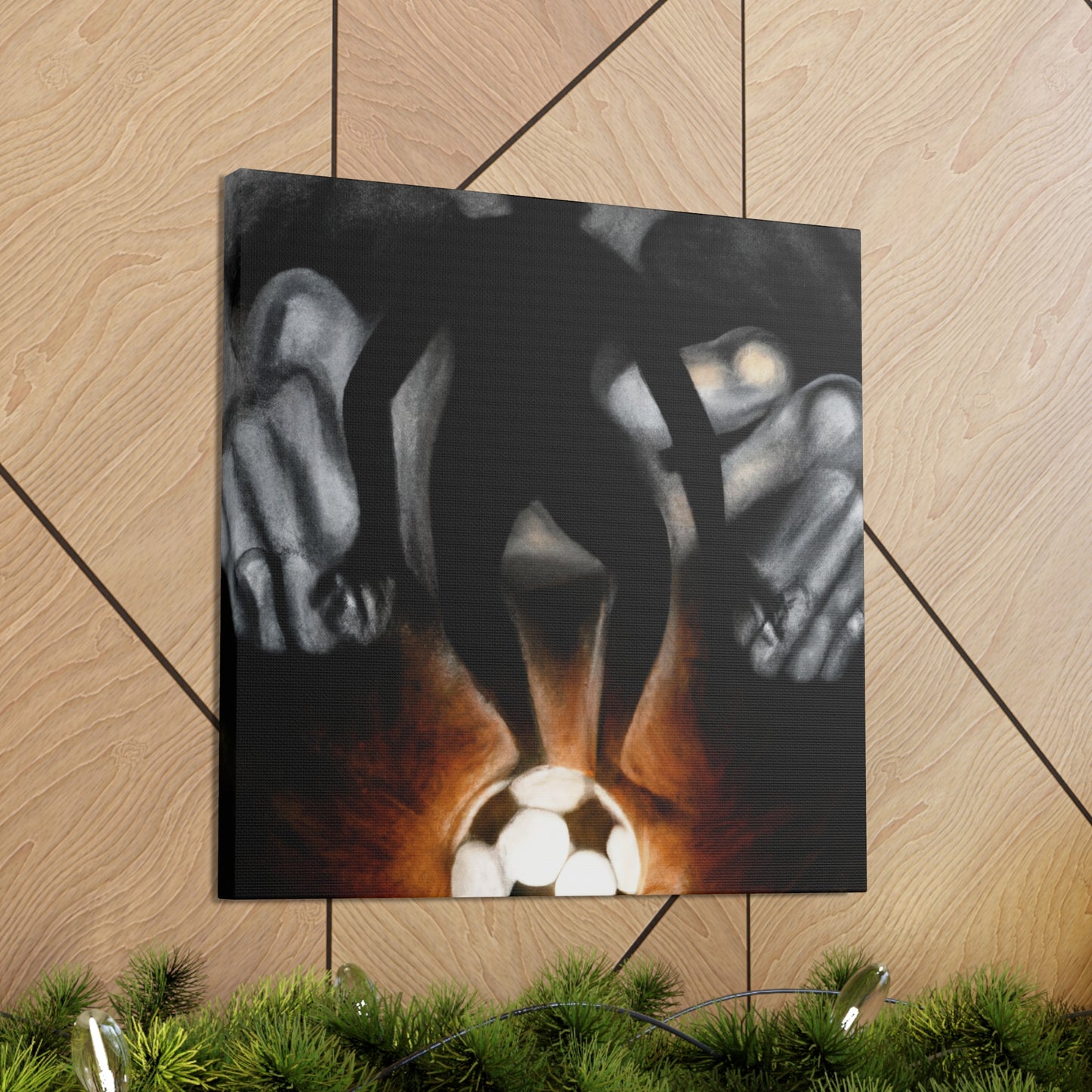 Football in Mirrors - Canvas