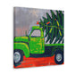 "Vintage Christmas Delivery Truck" - Canvas