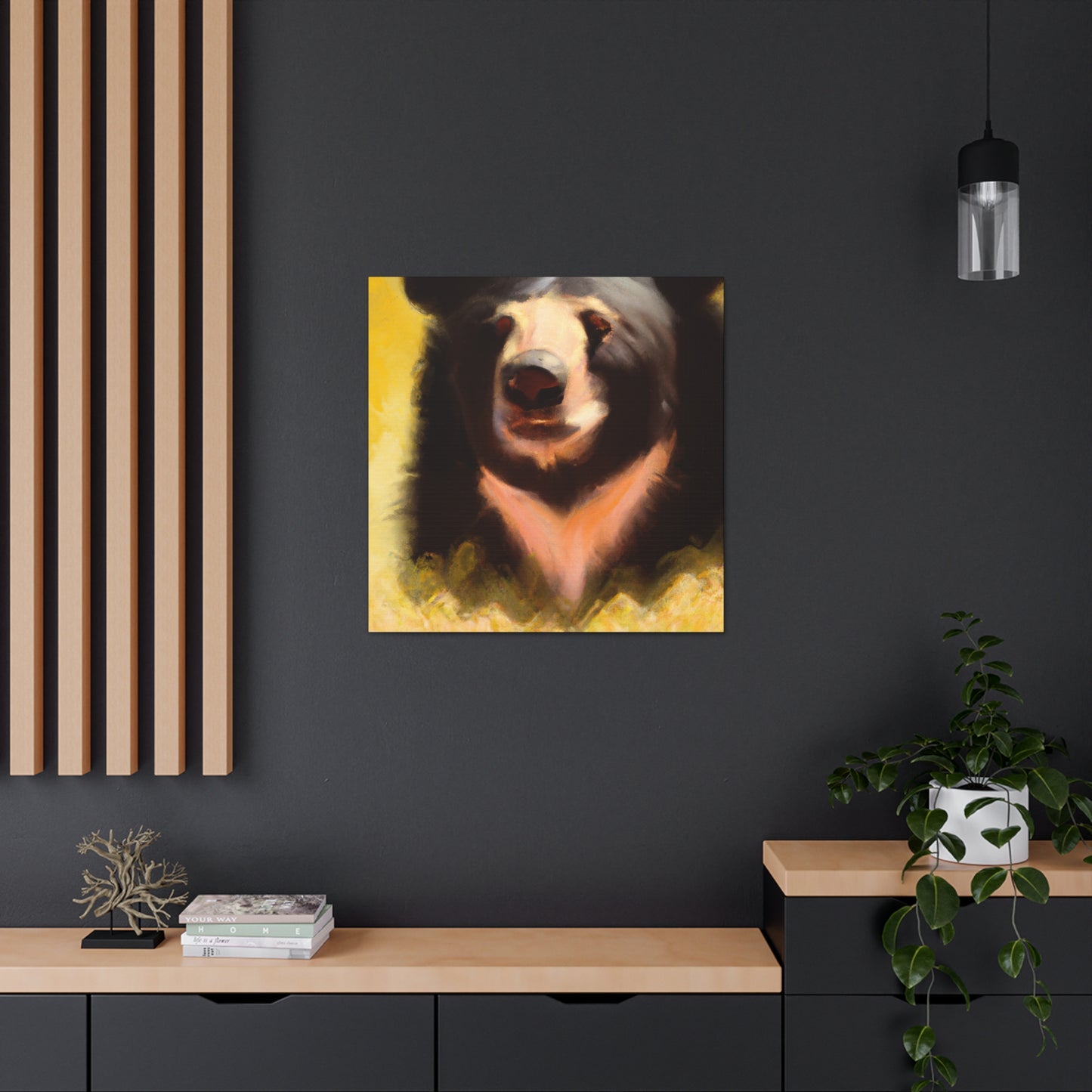 "Bear amidst Wilderness" - Canvas