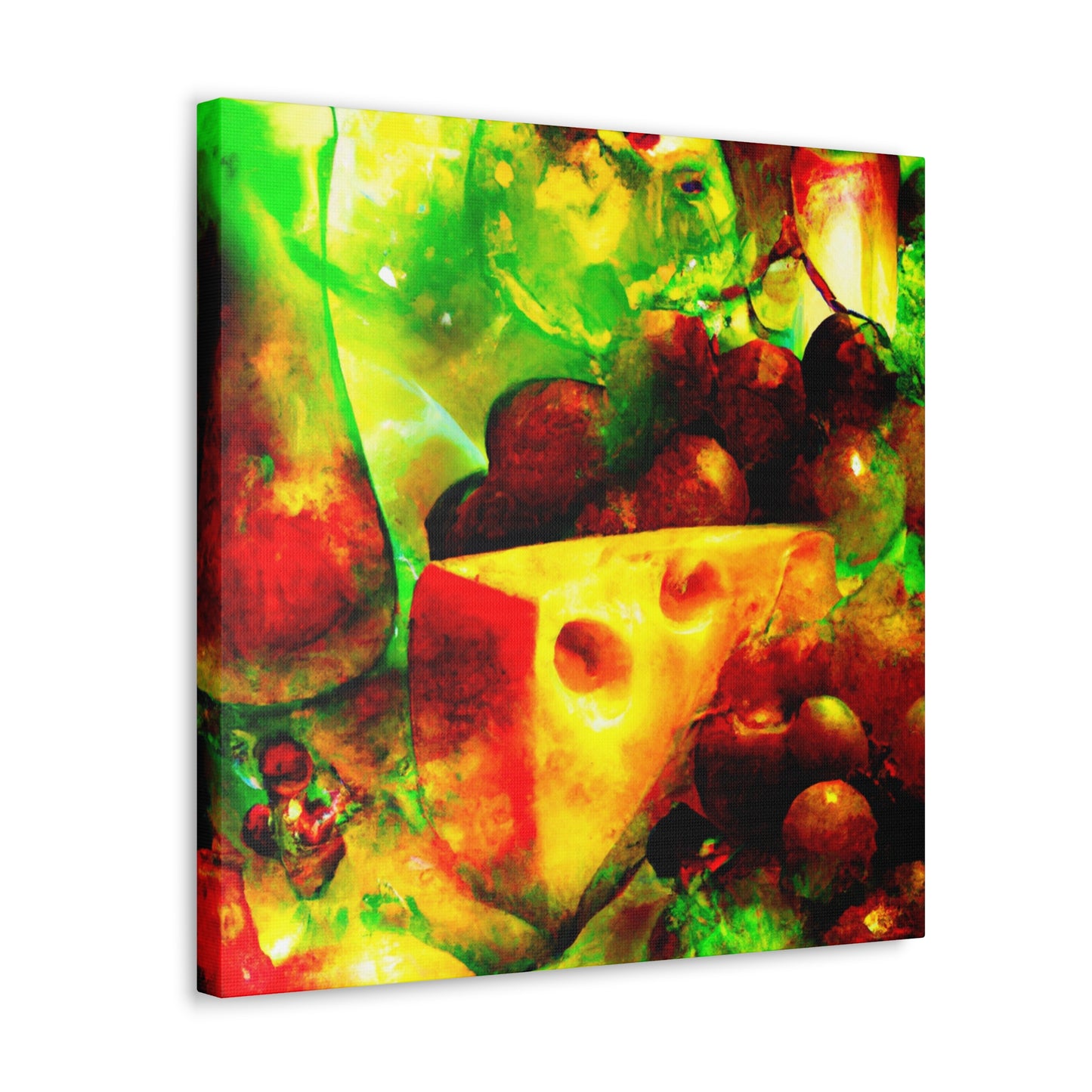 Cheese and Grapes Feast - Canvas