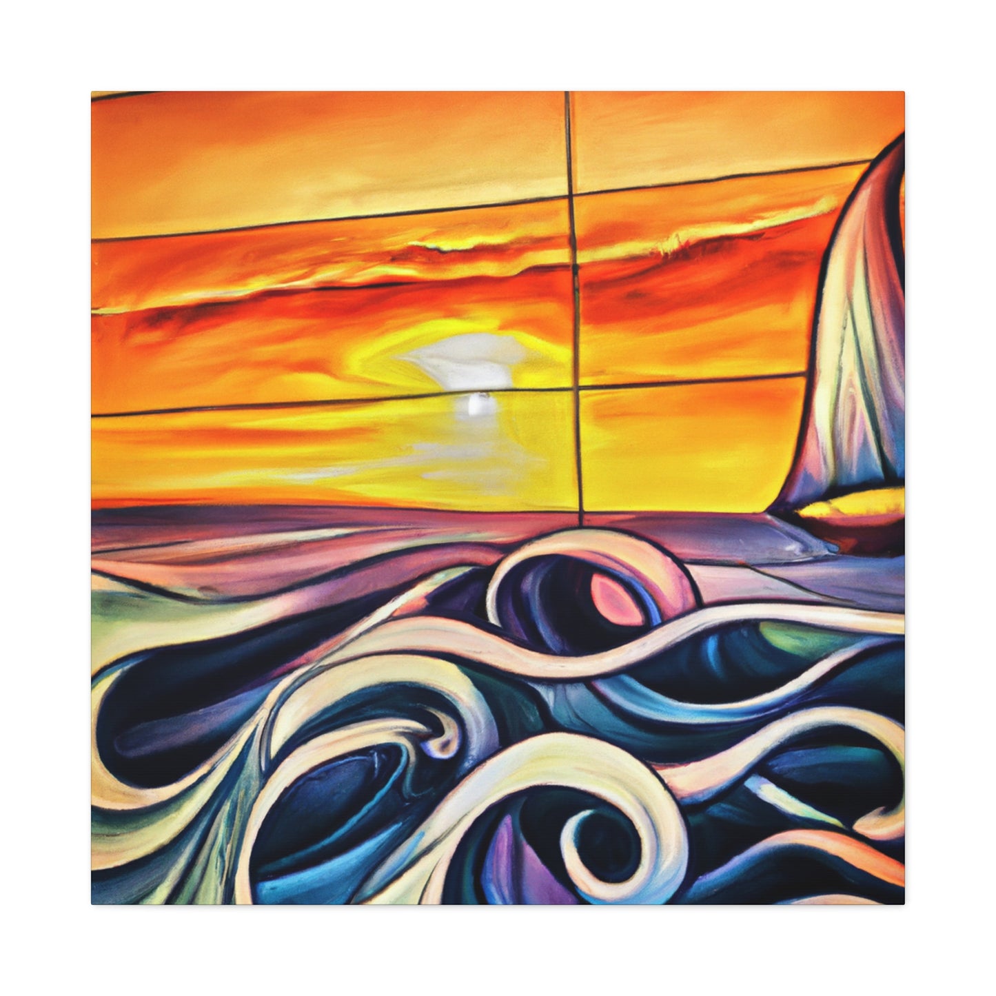 "Ocean Sunrise Splendor" - Canvas