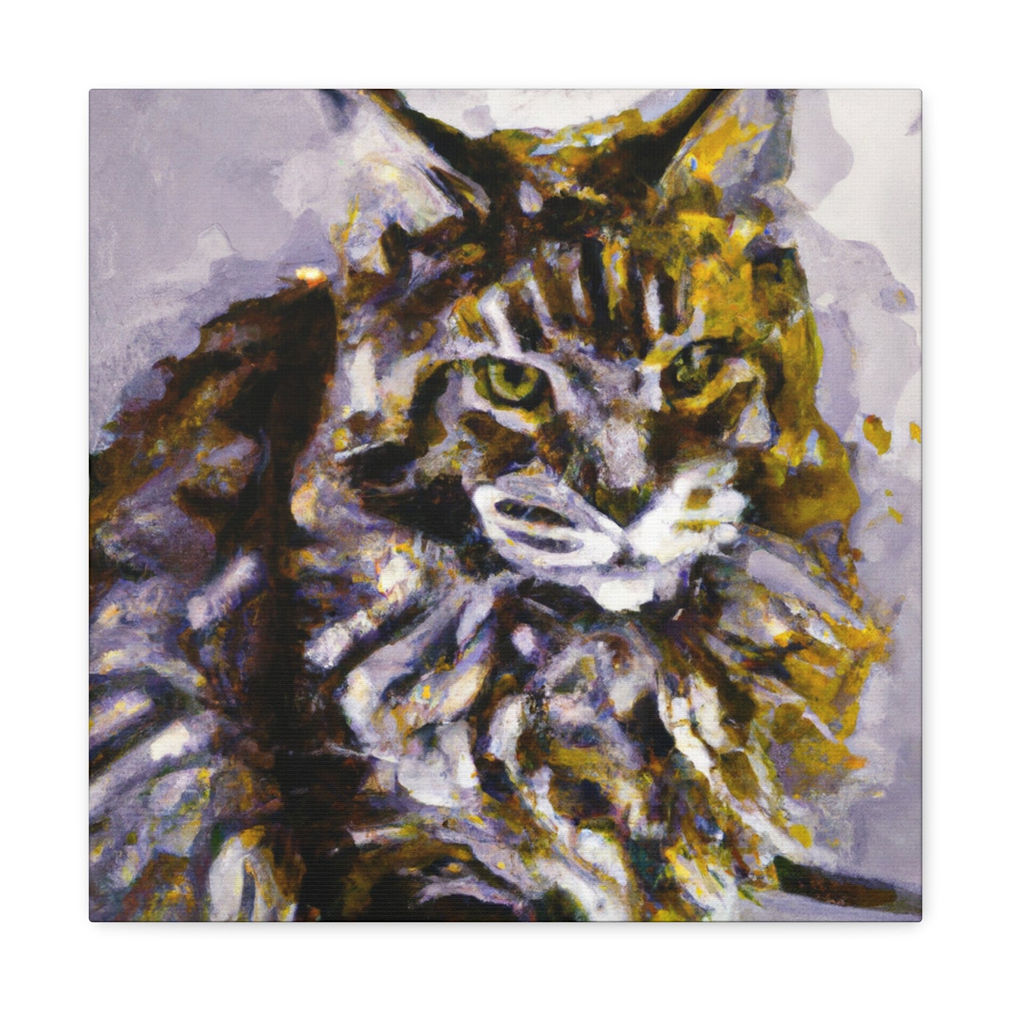 Maine Coon Expressionism - Canvas