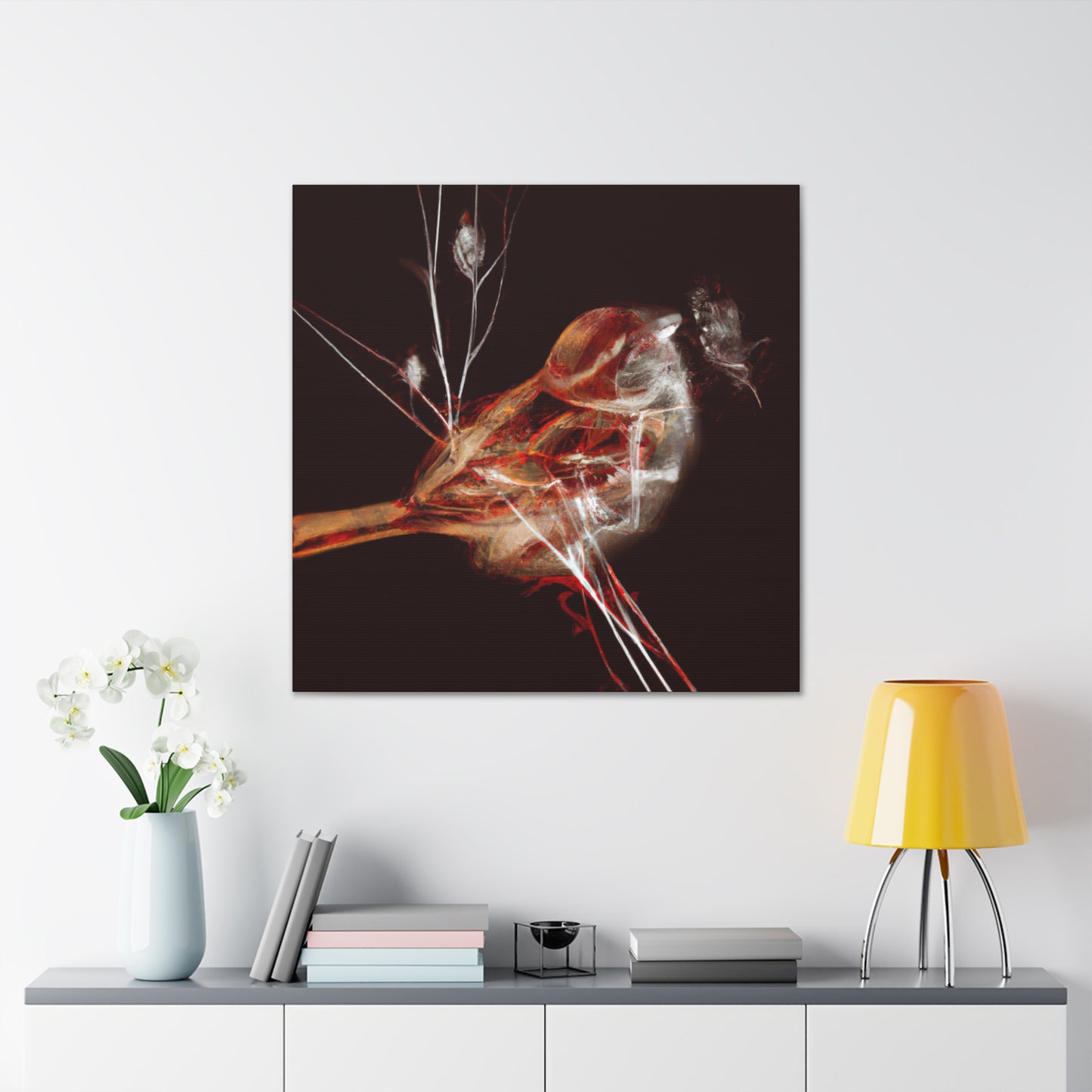 Singing Song Sparrows - Canvas