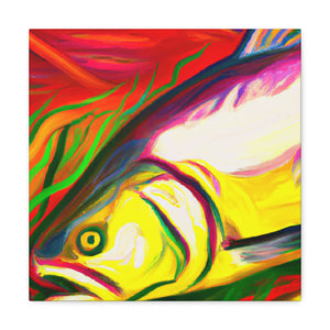 Salmon's Swimming Dance - Canvas