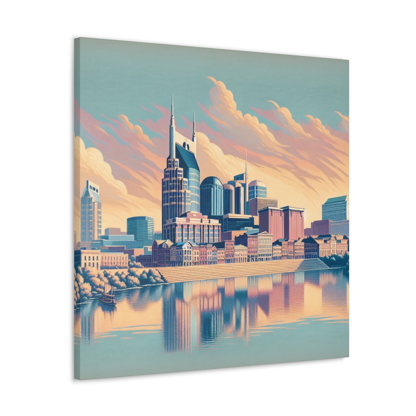 "Nashville's Melodic Elegance" - Canvas