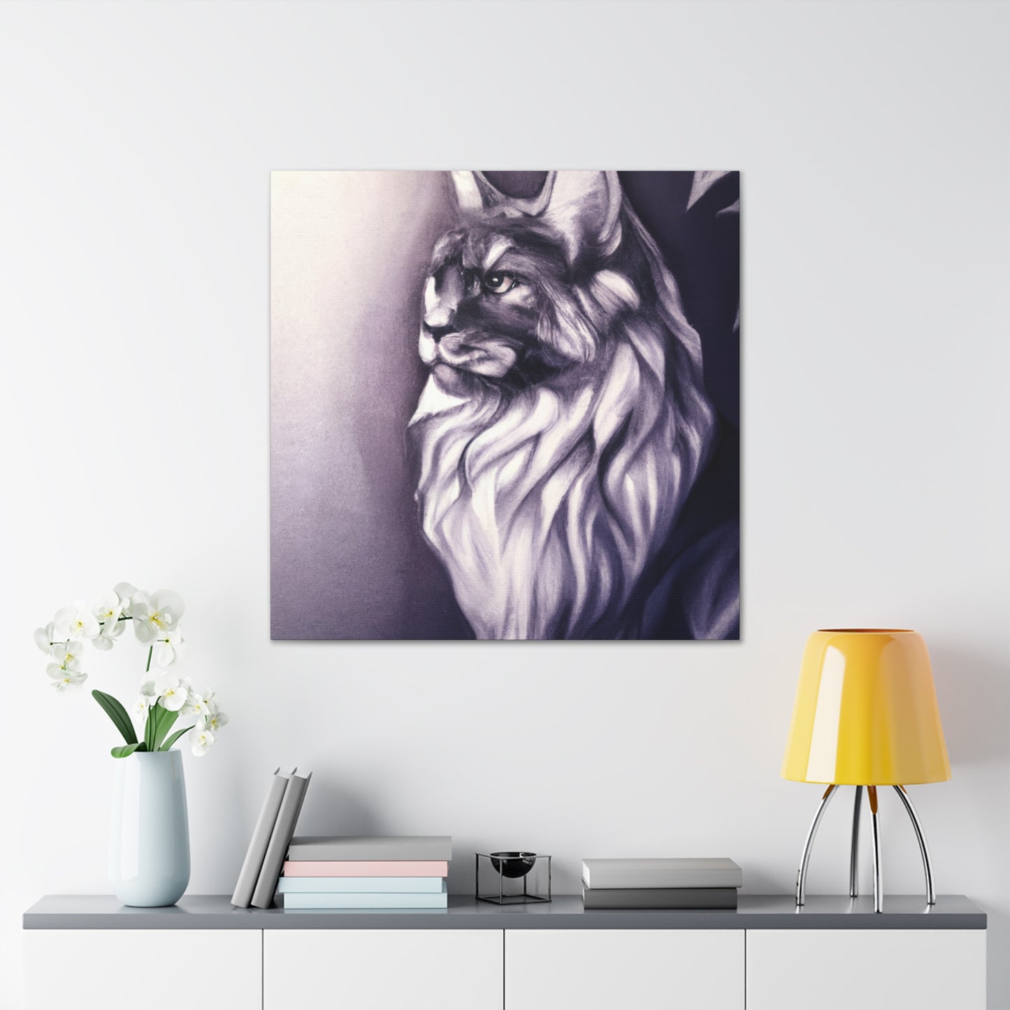 Maine Coon Reflection - Canvas