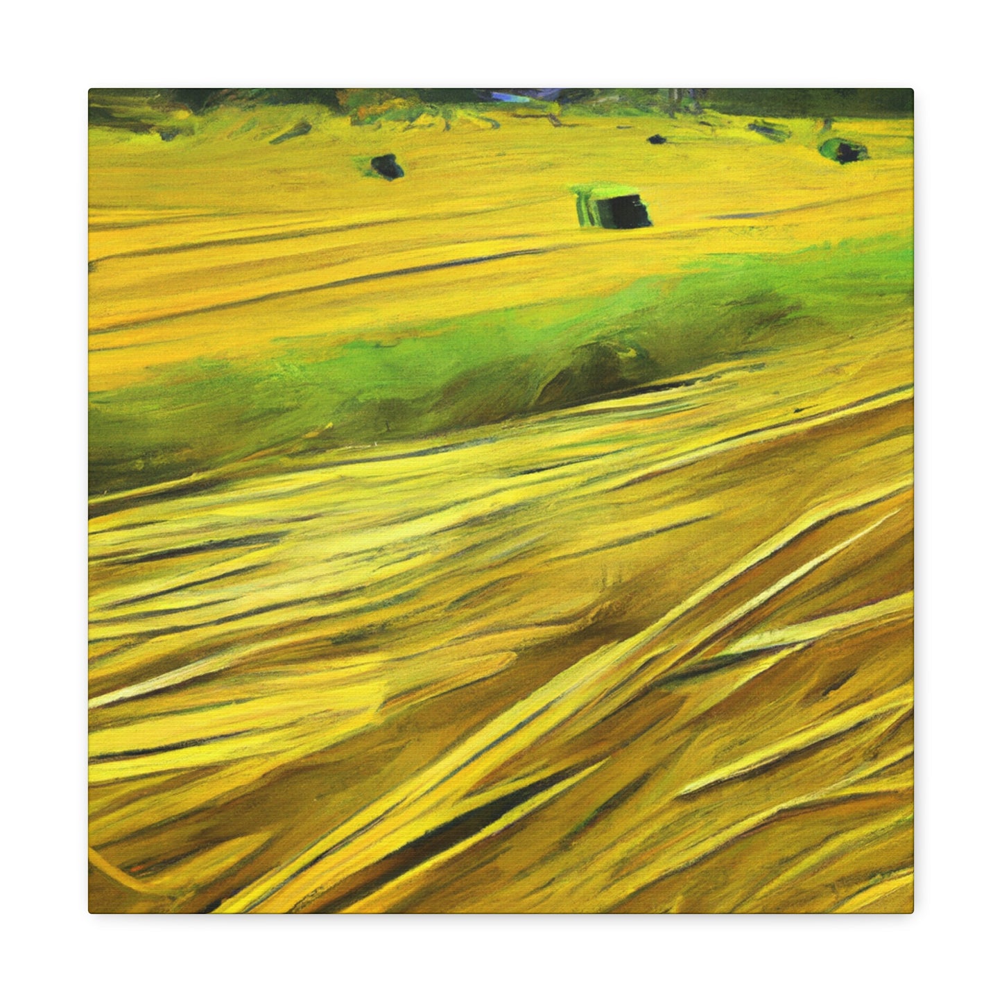 Sunlit Hay Field Dream - Canvas