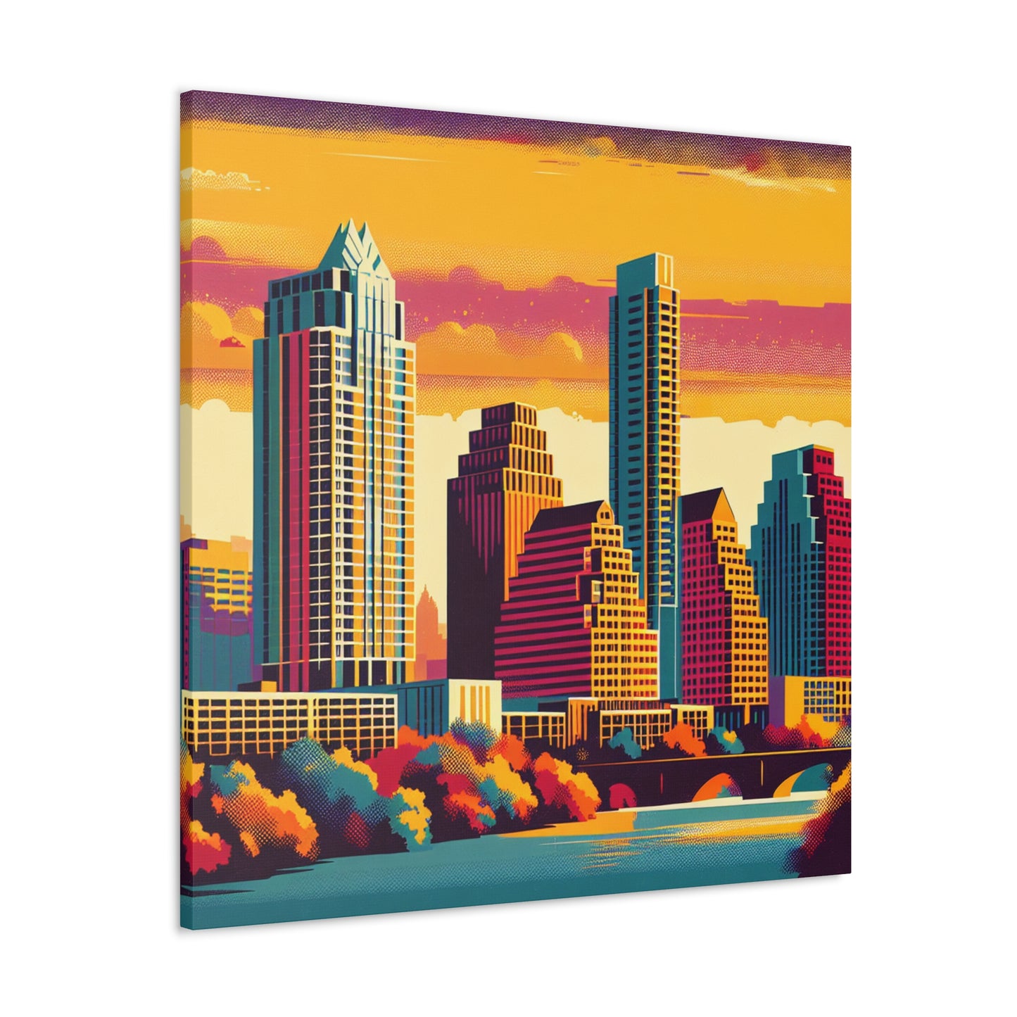 "Colorful Austin Skies" - Canvas