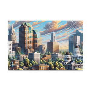 "Sacramento: Dreamlike Metropolis" - Canvas