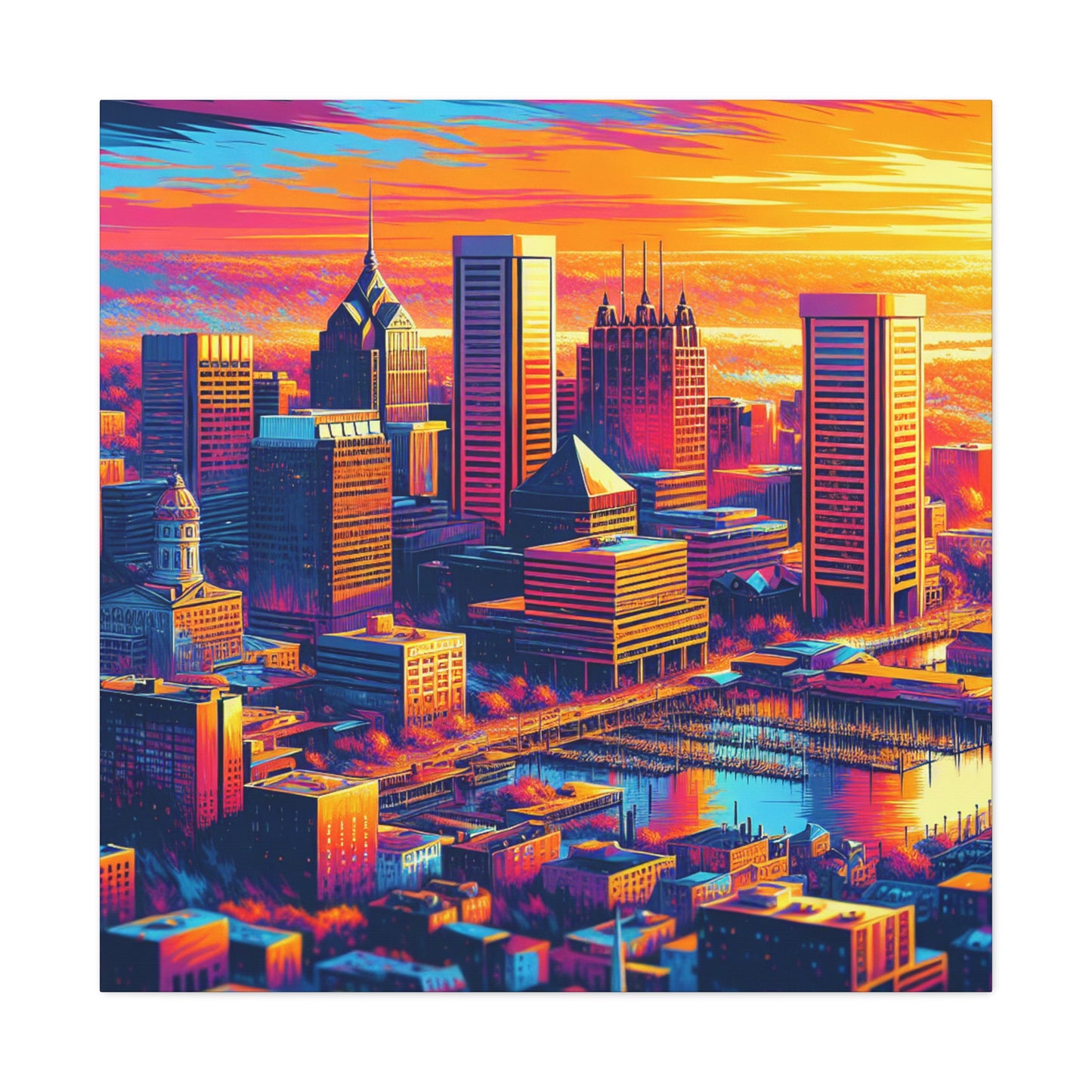 "Baltimore's Timeless Urban Chorus" - Canvas