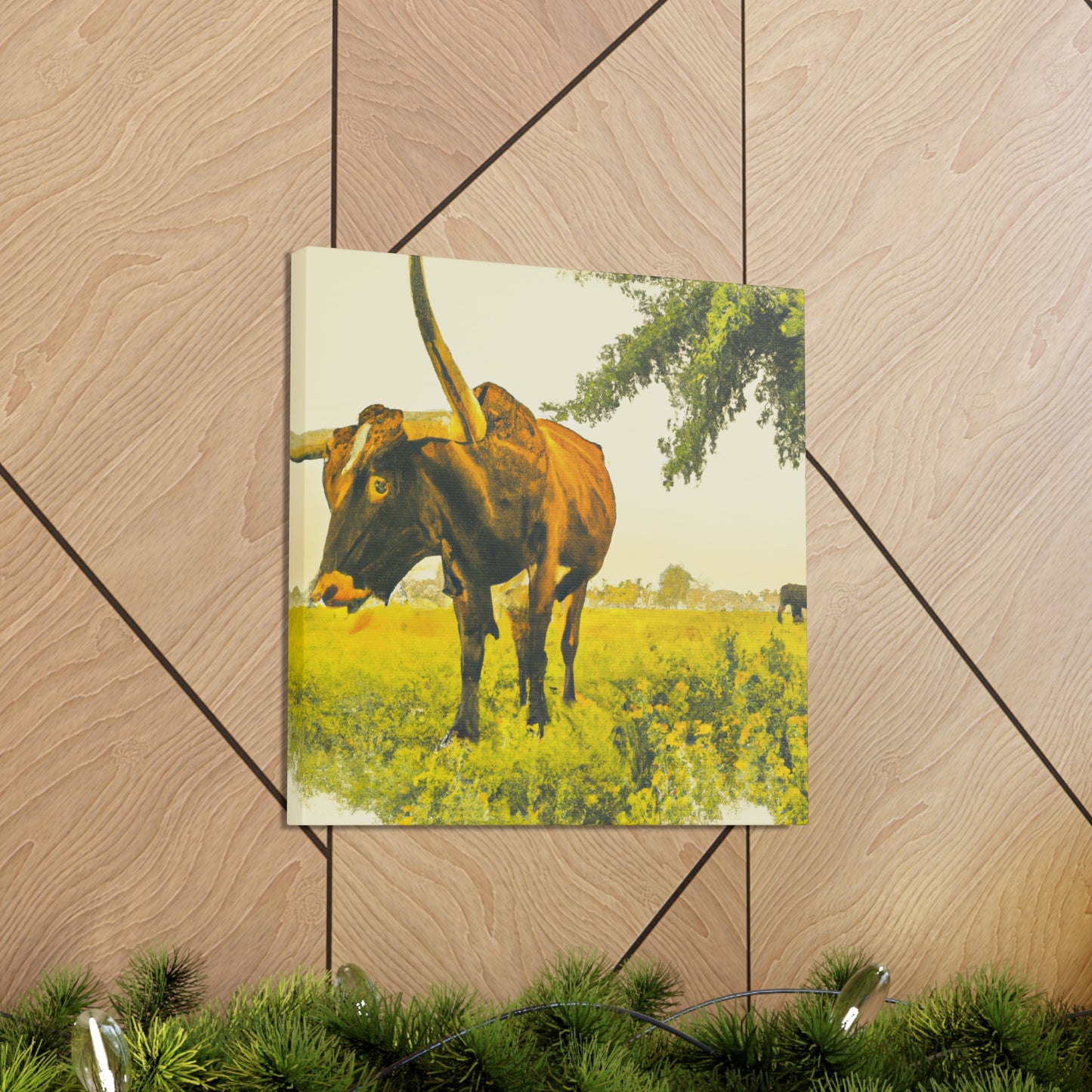 Lone Star Longhorns - Canvas