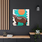 Swimming Hippo Dreams - Canvas