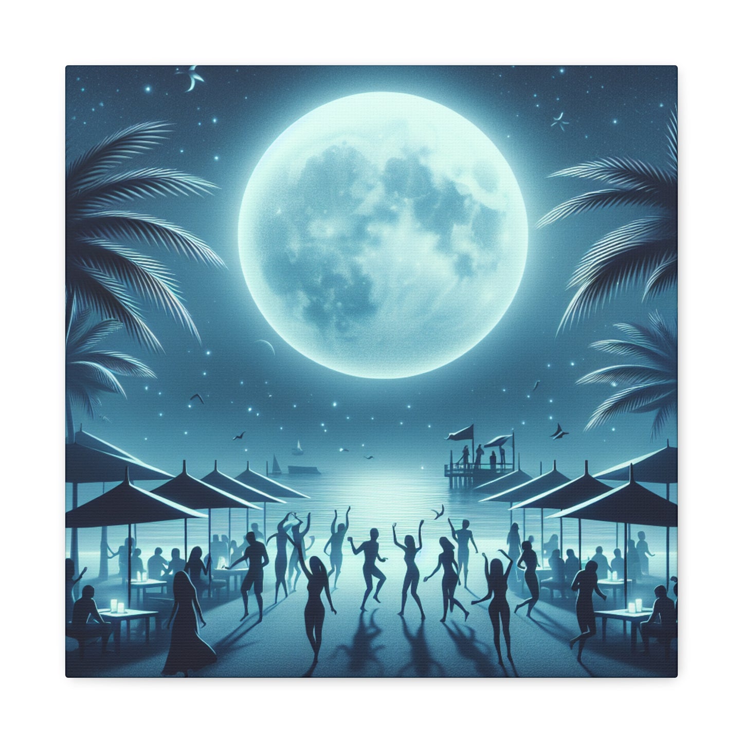 "Luminous Nocturnal Celebration" - Canvas