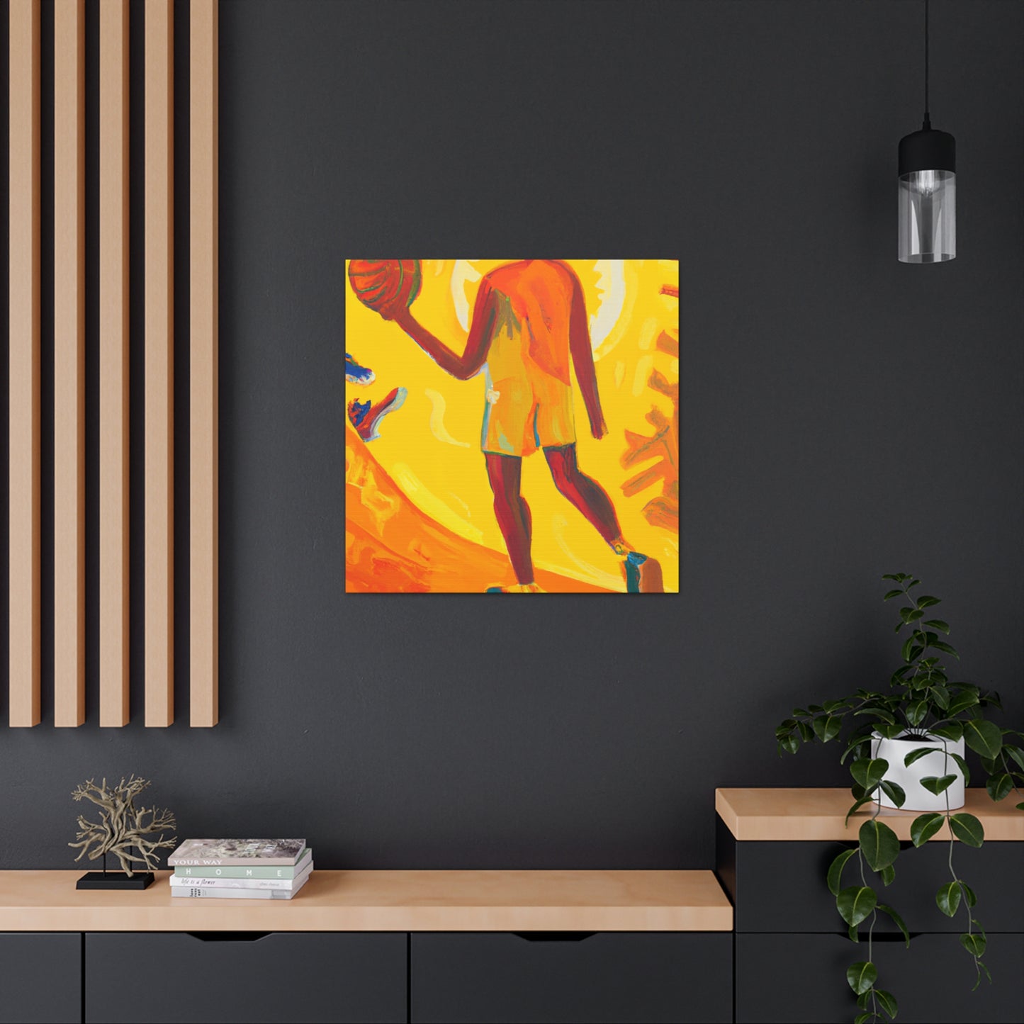 "Basketball Serenely Surreal" - Canvas