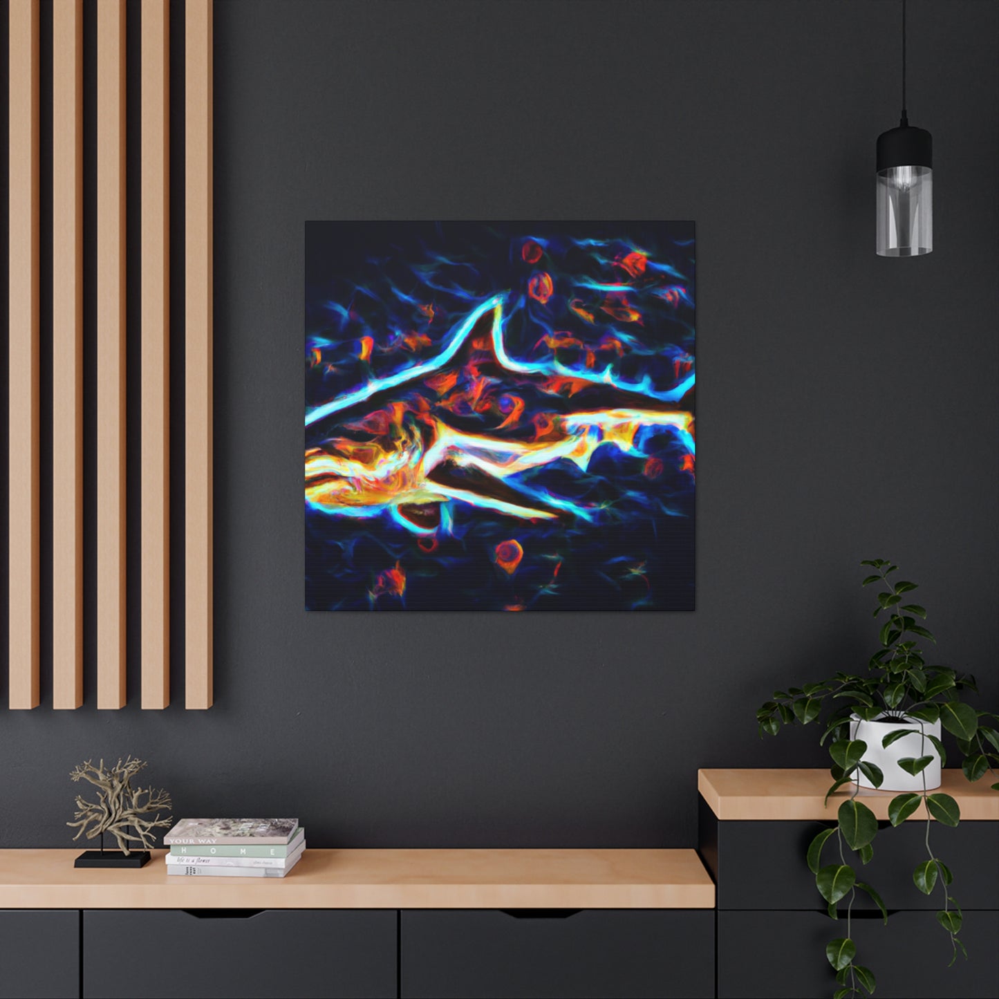 Great White Shark Abstraction - Canvas