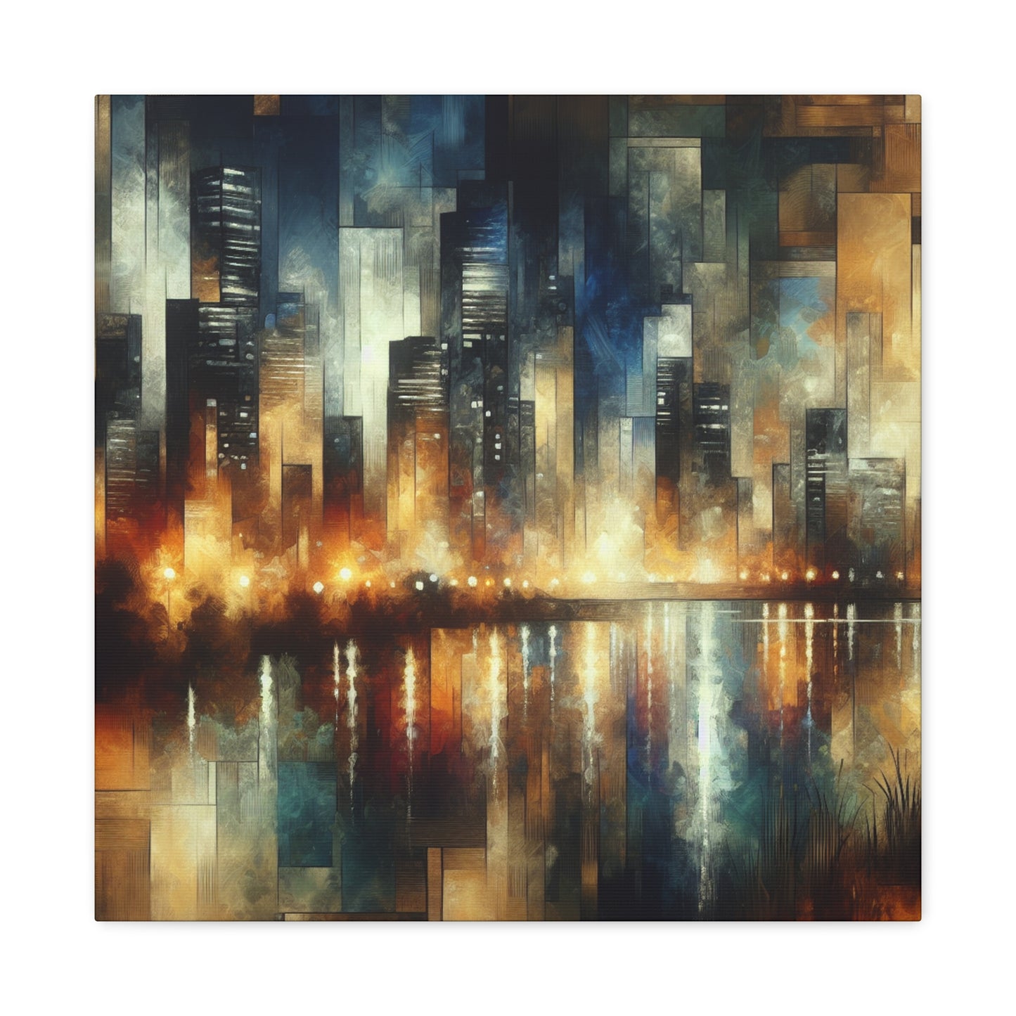 "Midnight Metropolis Movement" - Canvas