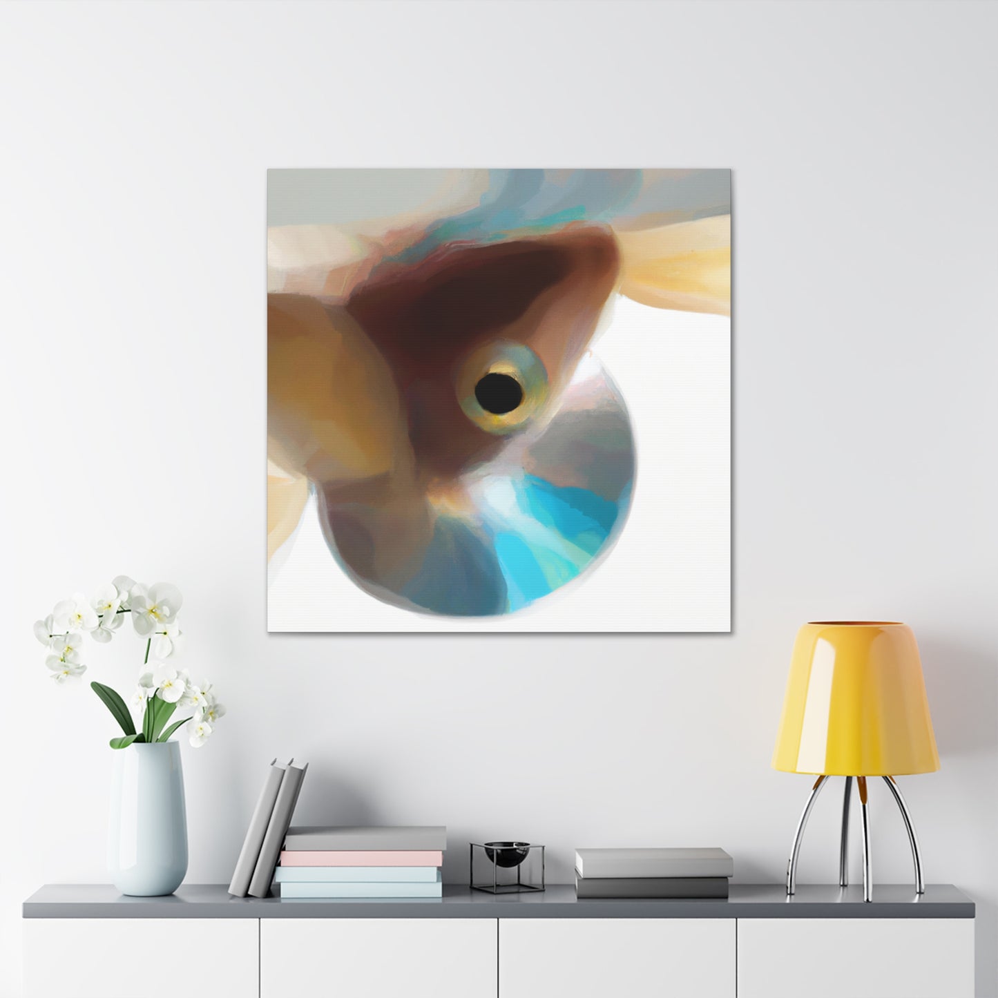 Guppies in Sunrise. - Canvas