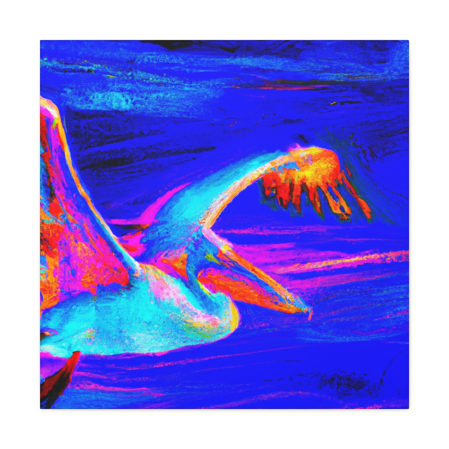 Pelican Gliding Sunrise - Canvas