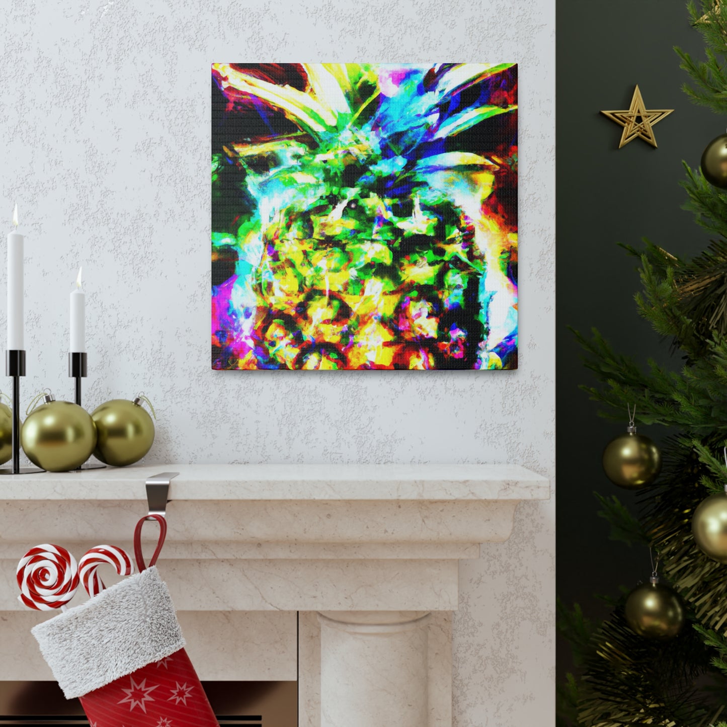 Pineapple Pop Explosion - Canvas