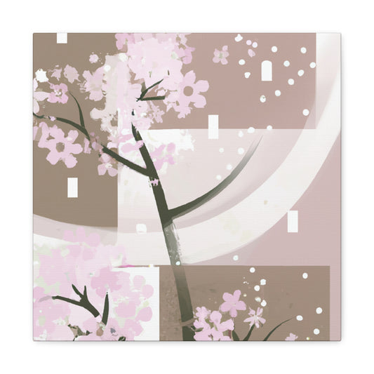 "Cherry Blossom Dreamscape" - Canvas