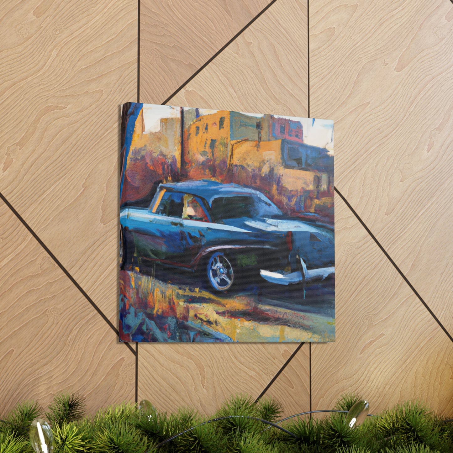 "Old Car Artwork" - Canvas