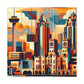 "Vibrant City Rhythms" - Canvas